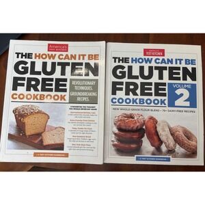 America's Test Kitchen The How Can It Be Gluten Free Cookbook Volume 1 & 2 Set